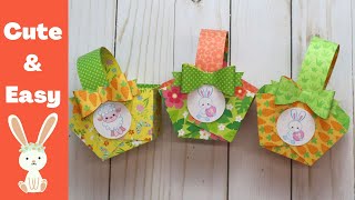 How to Make an Easy Paper Easter Basket [upl. by Coopersmith]