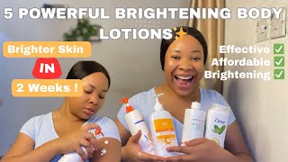 5 Effective Body Lotions for Skin Enhancing amp Brightening  Affordable Brightening Lotions 3X Glow [upl. by Aehsat]