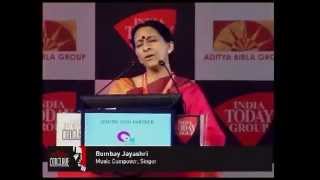 Bombay Jayashri mesmerises India Today Conclave 2013 audience with Life of Pi song [upl. by Tiemroth]