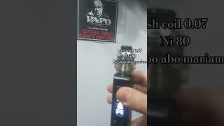 vape vaping Mesh coil ni80 007 🔥  vapo abo mariam automobile explore satisfying [upl. by Asit]