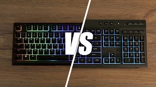 Razer Ornata Chroma vs Corsair K55 RGB Keyboard [upl. by Mccutcheon]