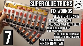 7 Super Glue Tricks That Can Save Your Life And Cops Dont Want You To Know [upl. by Roselle]