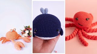 7 IDEIAS DE AMIGURUMIS FUNDO DO MAR QUE VÃO TE ANIMAR HOJE [upl. by Aenneea658]