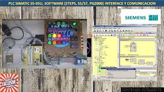 PLC SIMATIC S595U SOFTWARE STEP5 S5S7 PG2000 INTERFACE Y COMUNICACION [upl. by Orion677]