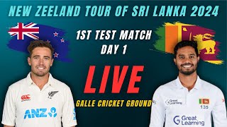 186  Sri Lanka vs New Zealand 1st Test Match Day 1 Live Streaming  SL vs NZ Test Match Live [upl. by Atnuahsal148]