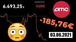 18576€ 💥 ACHTERBAHNFAHRT DER AMC AKTIE 💥🚀 TRADE REPUBLIC Depot vom 03062021 [upl. by Leuqcar]