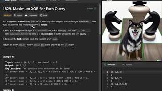 XOR prefix sum C python解Leetcode 1829 Maximum XOR for Each Query [upl. by Campball]