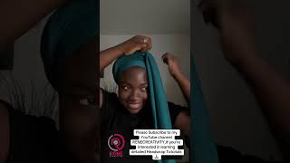 Quick Turban Headwrap Tutorial tutorial turban headwrap [upl. by Clein]