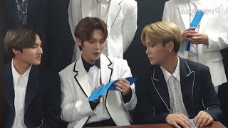 ATEEZ Soribada Backstage Interview with Sports Today 2019 Eng Sub [upl. by Aplihs297]