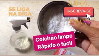 COMO LIMPAR O COLCHÃO COM BICARBONATO DE SÓDIO APRENDA [upl. by Nomelc]