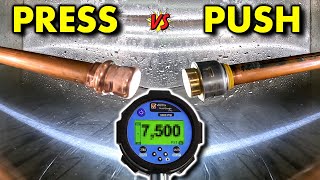 ProPress vs Push Fittings  Pressure Test [upl. by Stone]