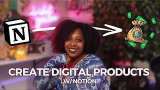 Make Money with Notion  Lets create a digital product in Notion [upl. by Bailar]