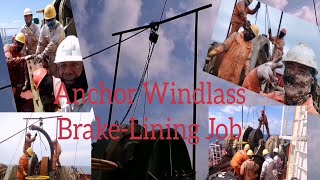 Changing Windlass Brake Lining [upl. by Lepine]