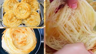 Karachi Famous Lachha Paratha Multi Layered Paratha Bun ParathaIncredibly Simple amp Fast [upl. by Anek904]