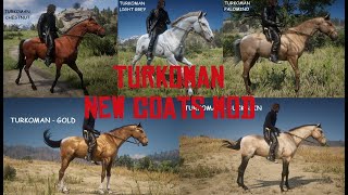 Turkoman  New Horse Coats  Red Dead Redemption 2 Horses Mod [upl. by Shu]