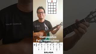 Cumpleaños Feliz Venezolano Acordes para Cuatro cuatrovenezolano clasesdecuatro [upl. by Upton58]