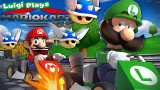 Luigi Plays MARIO KART DS Ft MARIO BOB amp TOAD [upl. by Enerehs295]