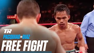 Manny Pacquiao vs David Diaz  FREE FIGHT [upl. by Fan162]