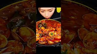 ASMR EATING SPICY NOODLES [upl. by Dorris]