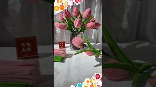 Cómo hacer flores con limpiapipas Cómo hacer tulipanes para arreglos florales con limpiapipas [upl. by Ahtel630]