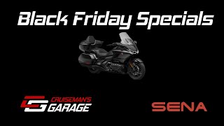 BLACK FRIDAY SPECIALS from Sena  Cruisemans Garage [upl. by Tosch]