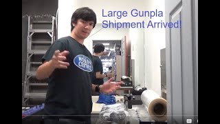 Large Gunpla Shipment Arrival [upl. by Enilecram]