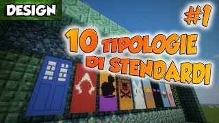 TOP 10 Stendardi 1  Minecraft Design [upl. by Drofnil]