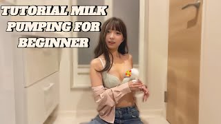 easy tutorial breast pump for beginner • milk pumping pigeon • ceck it out [upl. by Ekez145]