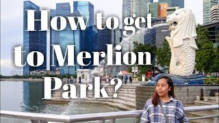 How to get to Merlion Park from Raffles Place MRT station  Singapore DIY travel  Marielle Vlogs [upl. by Ramiah393]