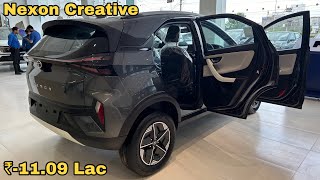 Tata Nexon Creative 2024  Nexon Creative Features amp Interior Price  Nexon RealLifeReview [upl. by Mahgirb]