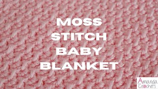 Crochet Moss Stitch [upl. by Jordon]