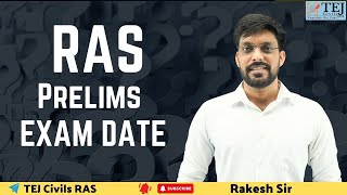 RAS 2024 PRELIMS EXAM DATE ANNOUNCEDI RAS NEW Vacancy 2024 tejcivils ras2024 rasexamdate prelims [upl. by Richey]