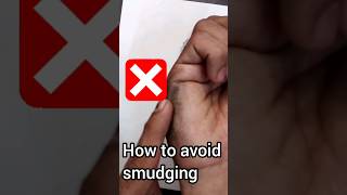 How to avoid smudging  while drawing drawing trendingshorts trending shorts tutorial viral [upl. by Arsuy]