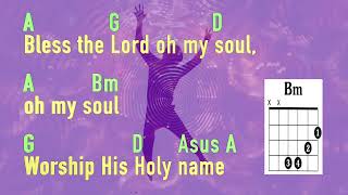 Bless the Lord Oh my Soul  cover Lyrics with chords [upl. by Peedus]