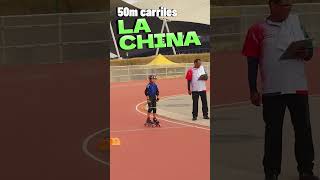 LA CHINA 50M Carriles 2024 patinadora patinajedecarreras ytshort patines [upl. by Nosliw]