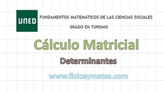 Cálculo de Determinantes  Regla de Sarrus [upl. by Tav]