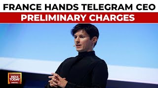 French Authorities Issue Preliminary Charges Against Telegram Messaging App CEO [upl. by Atiniuq]