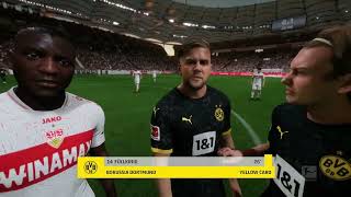 Gameplay FC 24  VfB Stuttgart  Borussia Dortmund  Bundesliga  20242025 [upl. by Idnam51]