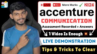 Accenture Communication Assessment Round 2024  Live Test  Questions Answers amp Tips [upl. by Marzi614]