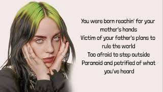 Billie Eilish  BLUE lyrics [upl. by Selegna]