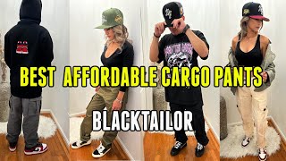 BEST AFFORDABLE CARGO PANTS FOR SB DUNKS FALLWINTER  HUSBAND VS WIFEY FIT CHALLENGE  BLACKTAILOR [upl. by Romanas]