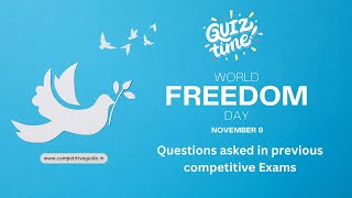 World Freedom Day Quiz quiz gkquiz generalknowledge [upl. by Tobias752]