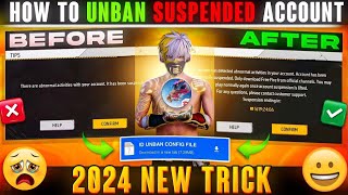 After Ob43 update 🔥Free Fire Suspended Account Recovery ⚡How to Unban FF ID ✅ Unban File 2024 [upl. by Yffat872]