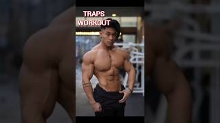 TRAPS WORKOUT  Best traps muscles workout shorts youtubeshorts [upl. by Anivel]