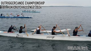 OUTRIGGERCANOE CHAMPIONSHIP18th HUKILAU CHALLENGE 2024、Day 2 [upl. by Tadich]