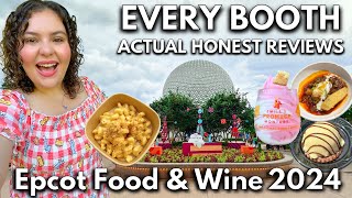 Every Booth at Epcot Food and Wine 2024 Honest Reviews What to Eat and Skip [upl. by Leugar]