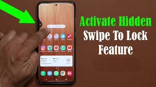 Activate Hidden SWIPE TO LOCK Feature on your Samsung Galaxy Smartphone  One UI 21  20  15 [upl. by Alano]