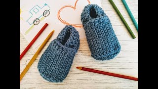 Pantuflas o Babuchas a crochet para Bebé ¡Fáciles y Cómodas [upl. by Dlabihcra370]