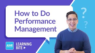 How To Do Performance Management  AIHR Learning Bite [upl. by Ylram]