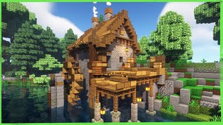 Minecraft How to build a Water Mill  Interior [upl. by Kyd]